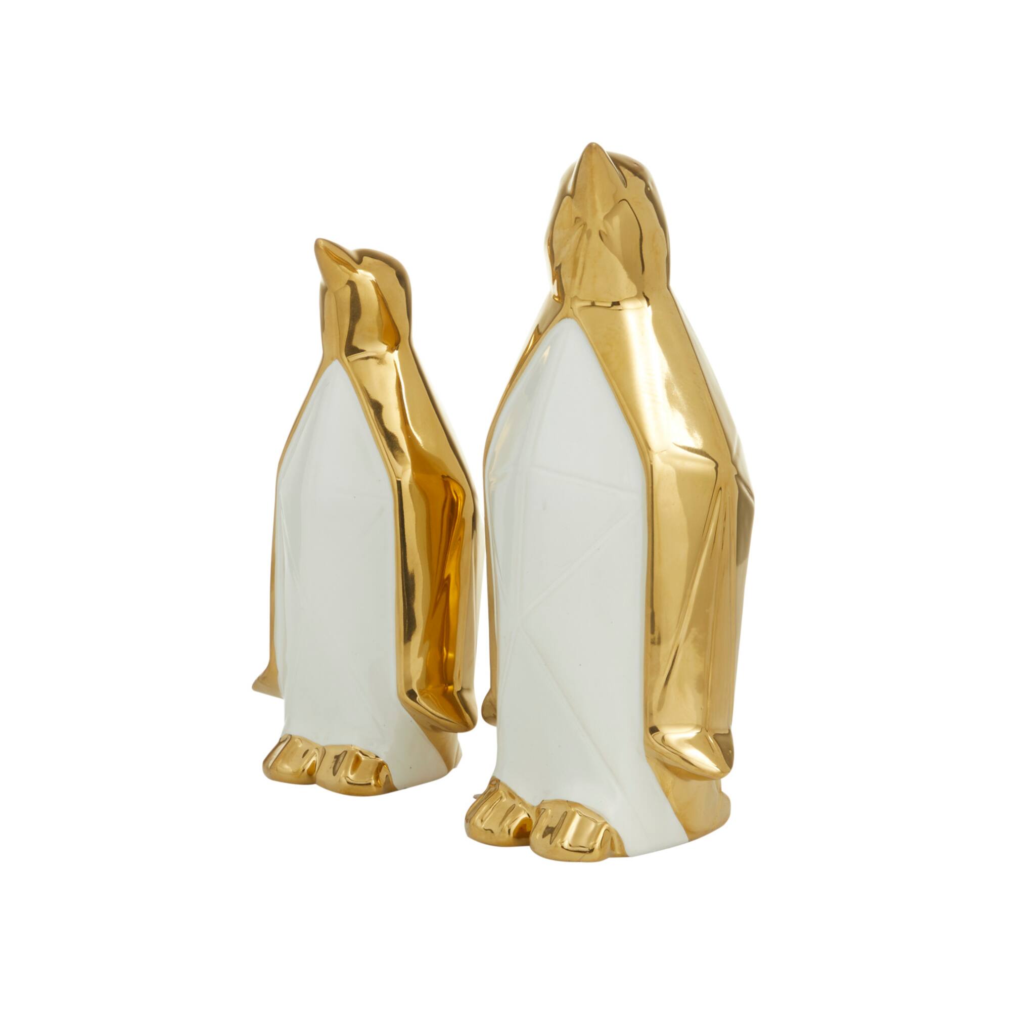 CosmoLiving by Cosmopolitan Gold Porcelain Glam Sculpture, 11" x 9"